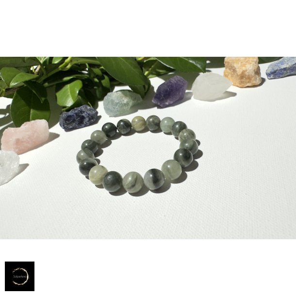  Grn Jaspis armbnd